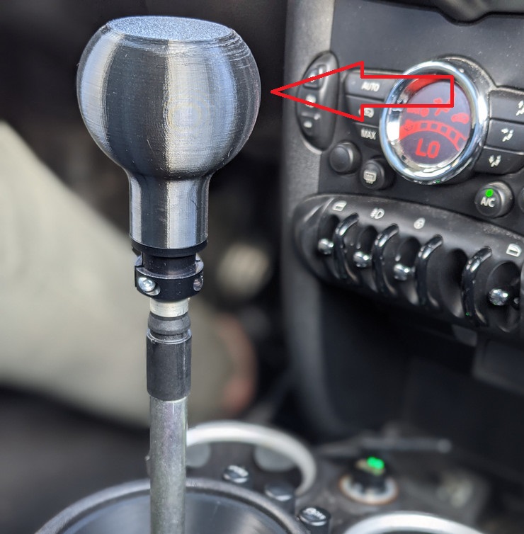 R56 Mini Cooper Vites Topuzu 3d ABS Baskı 01455