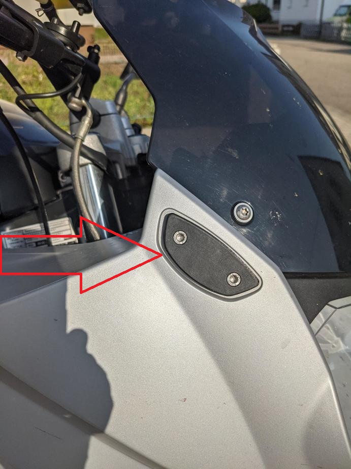 BMW F800 S Ayna Kapağı Tıpaları Sağ ve Sol ABS Baskı 01457