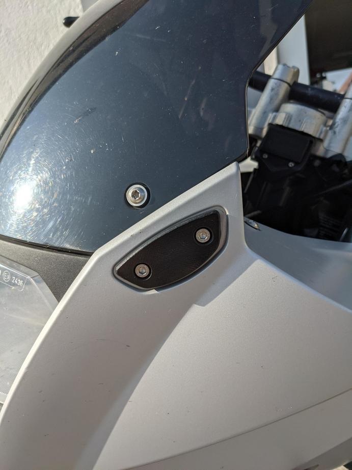 BMW F800 S Ayna Kapağı Tıpaları Sağ ve Sol ABS Baskı 01457 - Görsel 2