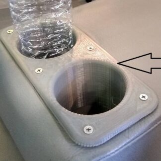 BMW E46 Kolçak Arkası Bardaklık ABS Baskı 01467