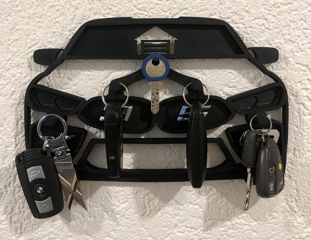 BMW Desenli Anahtarlık PLA Baskı 01473