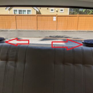 BMW E30 için 6,5 inch Hoparlör Braketi ABS Baskı 01481