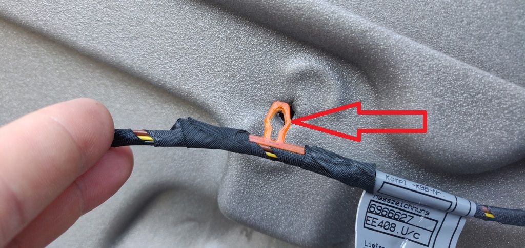 BMW e61 İçin Kapı Kabloları Tutma Klipsleri ABS Baskı 10 Adet 01482