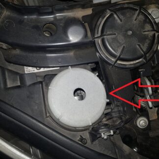 BMW 1 Serisi (F20) için uzun far kapağı ABS Baskı 01503