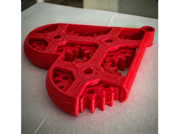 Dişli Kalp Anahtarlık PLA Baskı 06023 - Görsel 5