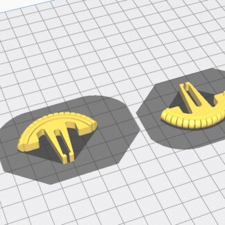 Chevrolet Havalandırma Topuzu ABS Baskı 2 Adet 01536