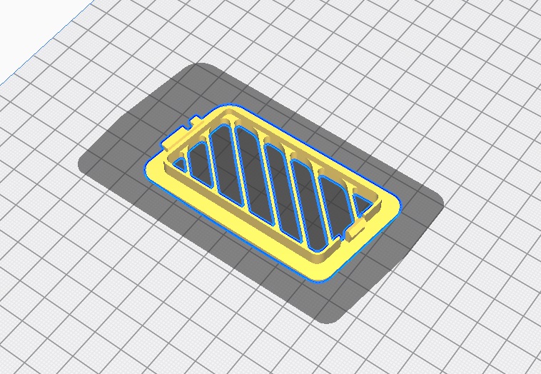 Dodge Chrysler Havalandırma Izgarası ABS Baskı 01552 - Görsel 2