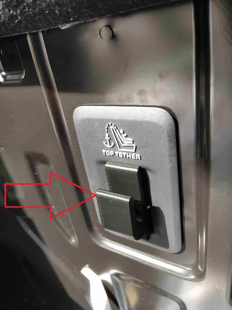 Citroen Berlingo - Peugeot Rifter - Opel Combo Uyumlu İsofix Kancaları ABS Baskı 01580