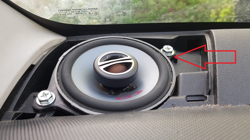 Peugeot107, Toyota Aygo, Citroen C1 Uyumlu Hoparlör Braketi ABS Baskı 01592