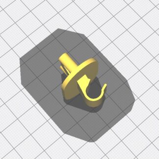 Citroen C2 Kaput Demiri Tutma Klipsi ABS Baskı 01597