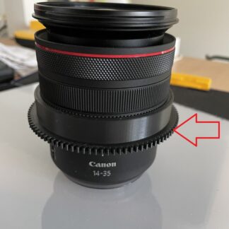 Nauticam N120 Canon 14-35mm Yakınlaştırma Dişlisi ABS Baskı 01604