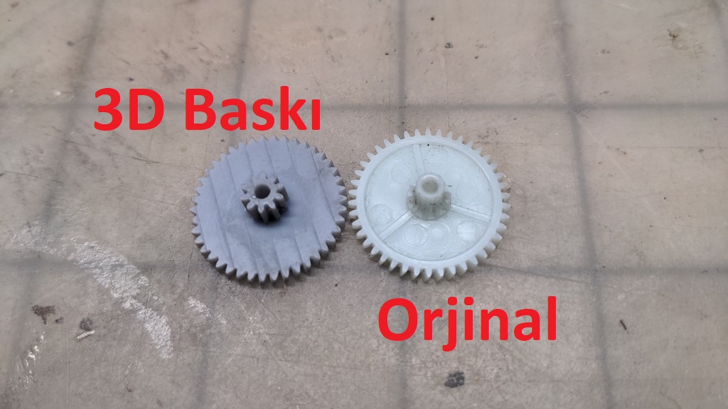 Roomba 800 Serisi Fırça Dişlisi PLA Baskı 01610 - Görsel 2