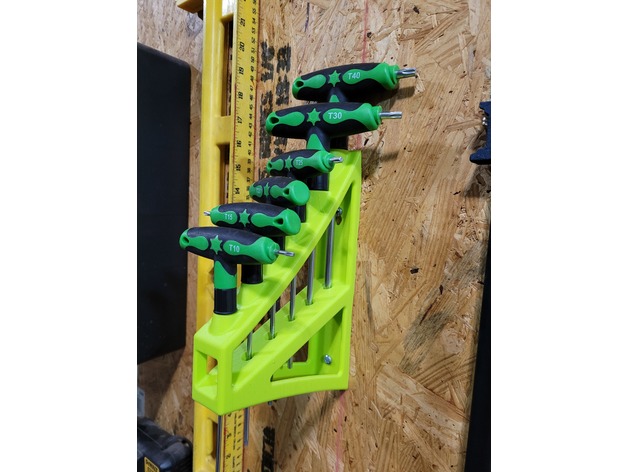 Torx T Anahtarları Tutma Braketi ABS Baskı 06032