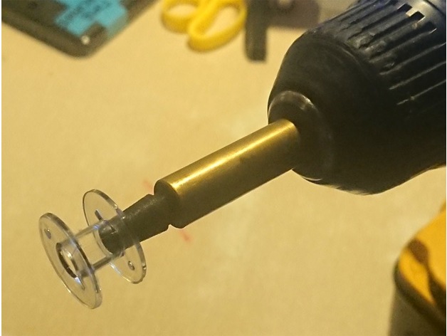 Matkap Destekli Dikiş İpliği Sarma Braketi 2 Adet ABS Baskı 06039