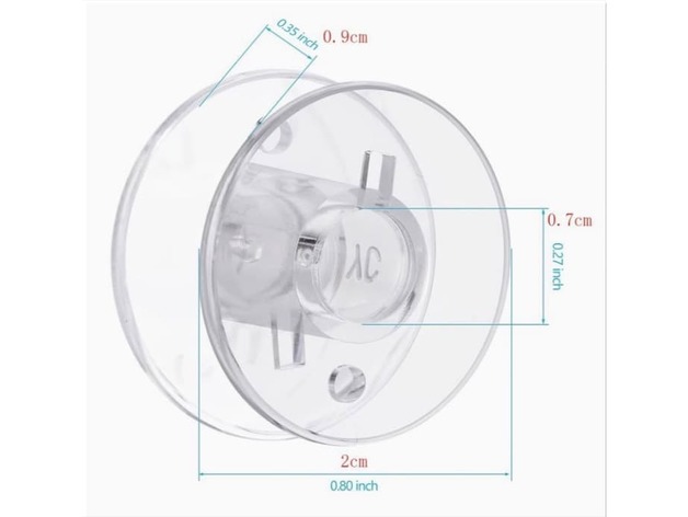 Matkap Destekli Dikiş İpliği Sarma Braketi 2 Adet ABS Baskı 06039 - Görsel 4