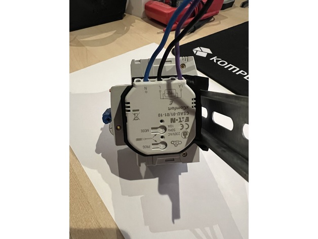 xComfort DIN Montaj Braketi ABS Baskı 06002 - Görsel 5