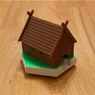 Viking Evi Maketi Beyaz PLA Baskı 06019