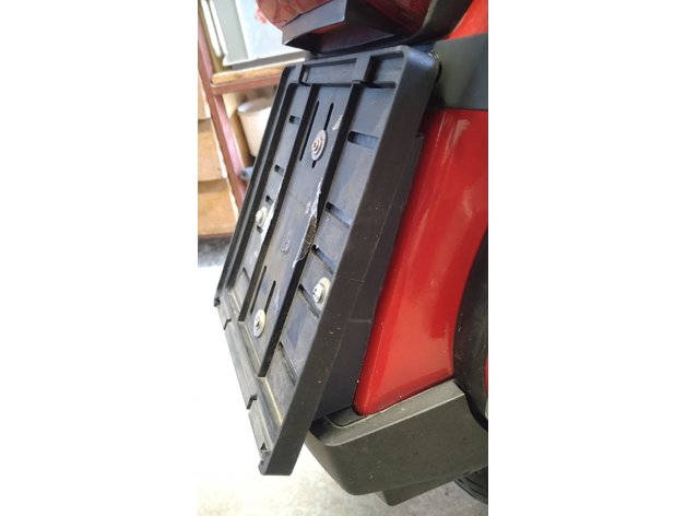 Vespa px lml Plaka Yükseltme Braketi ABS Baskı 06025 - Görsel 2