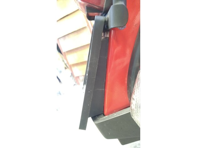 Vespa px lml Plaka Yükseltme Braketi ABS Baskı 06025 - Görsel 3