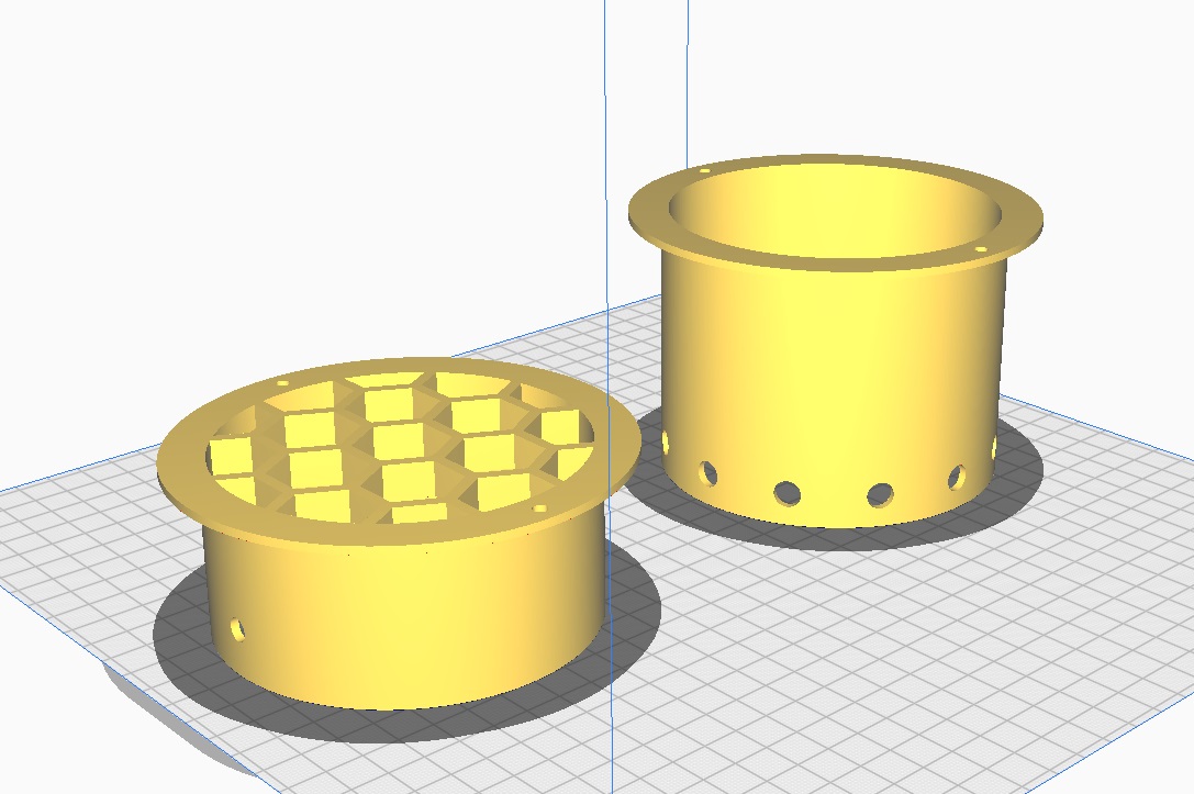 Tekne Pompası 4 inç Havalandırma Braketi ABS Baskı 06050 - Görsel 3