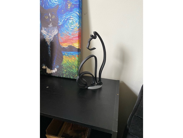 Kedi Ev Dekoru PLA Baskı 06046 - Görsel 2