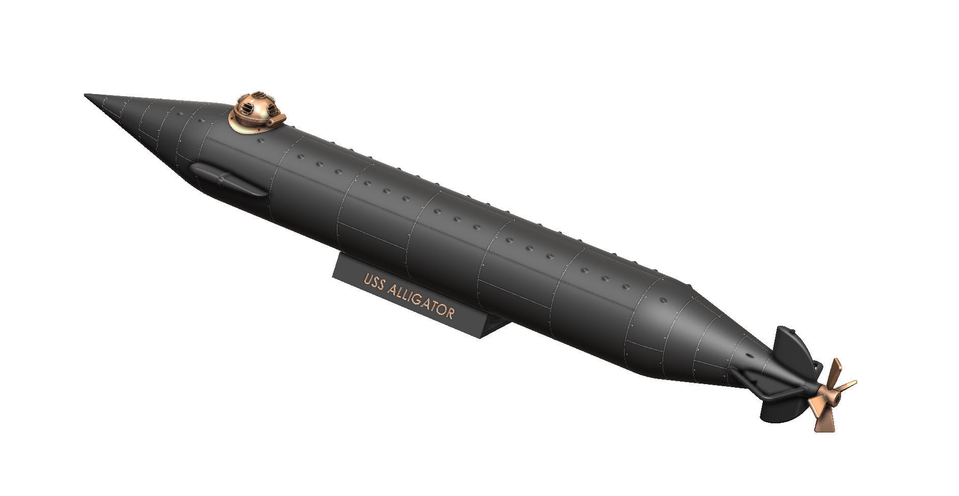 USS Timsah Denizaltı Modeli - 6907145 - Görsel 3