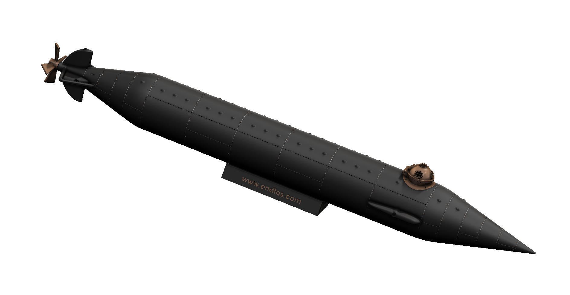 USS Timsah Denizaltı Modeli - 6907145 - Görsel 6