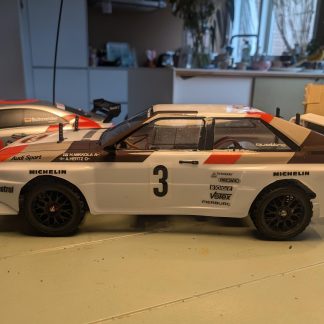 "TL-01 Şasi ile Uyumlu, Eşsiz Tasarımlı Tamiya Audi Quattro Gövde - Model No: 6901377"