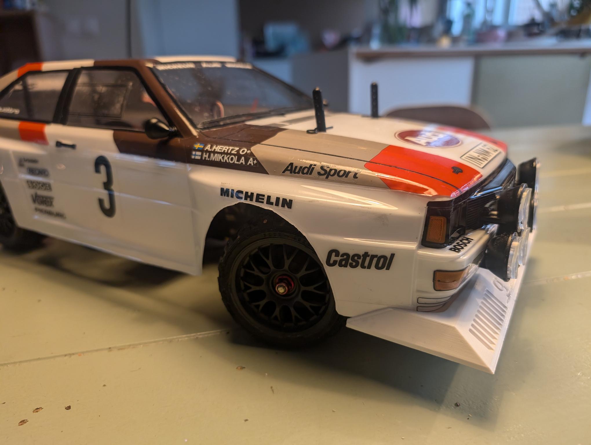 "TL-01 Şasi ile Uyumlu, Eşsiz Tasarımlı Tamiya Audi Quattro Gövde - Model No: 6901377" - Görsel 3