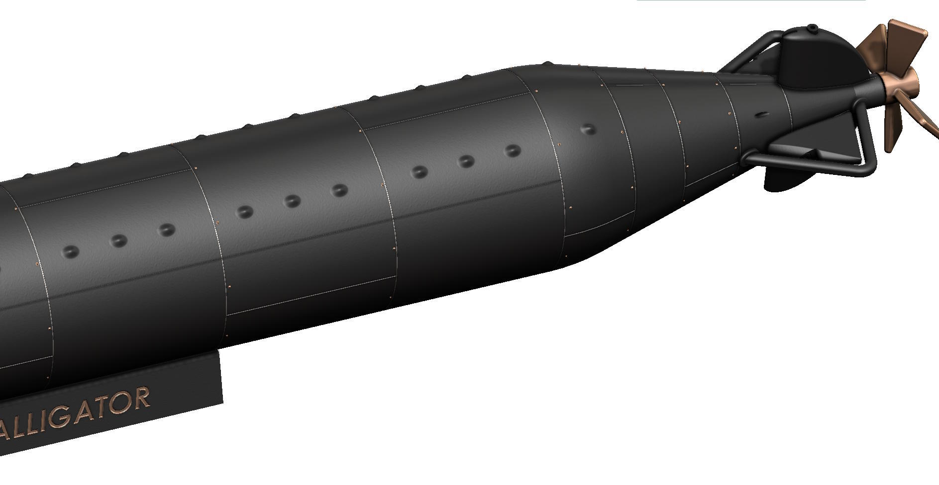 USS Timsah Denizaltı Modeli - 6907145 - Görsel 8