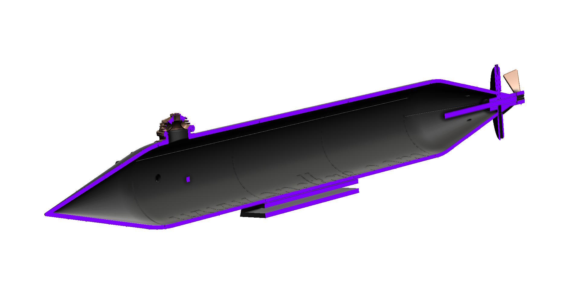 USS Timsah Denizaltı Modeli - 6907145 - Görsel 13