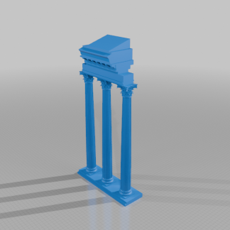 Castor ve Pollux Tapınağı'nın Üç Sütunu, Roma - 6906528