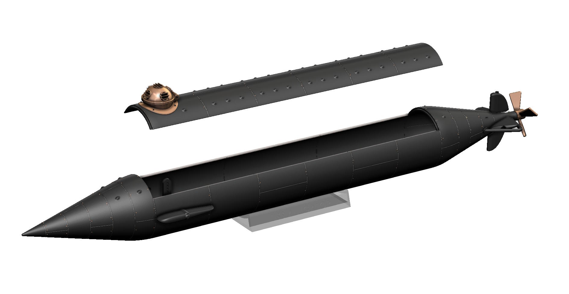 USS Timsah Denizaltı Modeli - 6907145 - Görsel 23