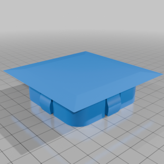 "Şıklığı ve Fonksiyonelliği Bir Araya Getiren 60 mm Kare Kapaklı Dağıtım Kutusu - Model No: 6901341"