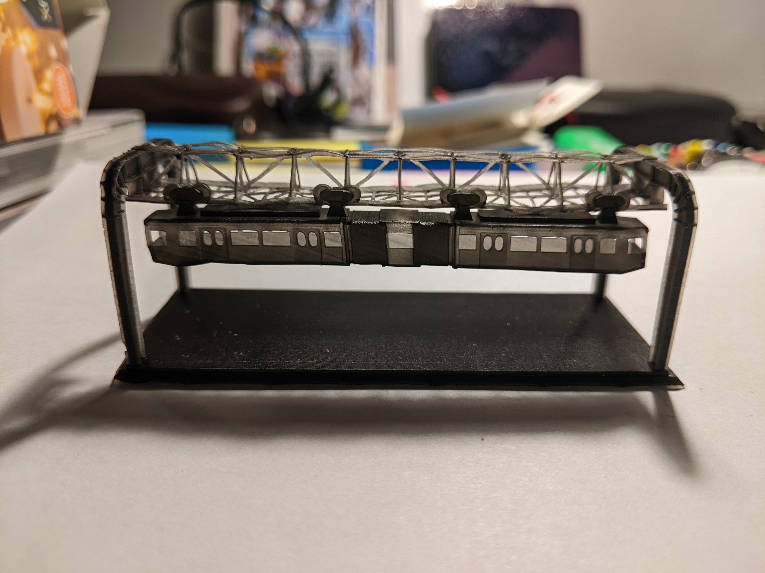 "Hayal Gücünüzü Uçurun: Wuppertal Schwebebahn Minyatürü - SLA Baskı ile Gerçekleşen Mükemmel Detaylar (6901823)"