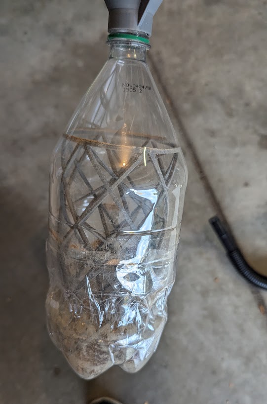 2 litrelik şişe için küçük toz siklonu, 1.25 hortum (artı şişe iskeleti)-6907361