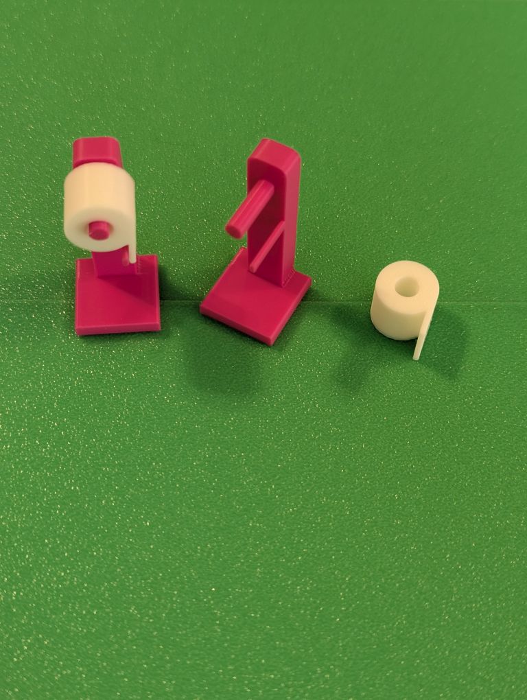 "Pratik ve Şık: Mini Tuvalet Kağıdı ve Modern Tutucu Seti - 6900439" - Görsel 3