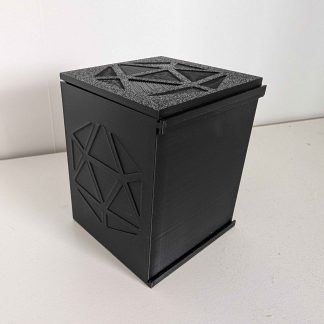 Oyuncu Adları için Masa Üstü Kart Kutusu - D20 Kabartmalı - 6908773