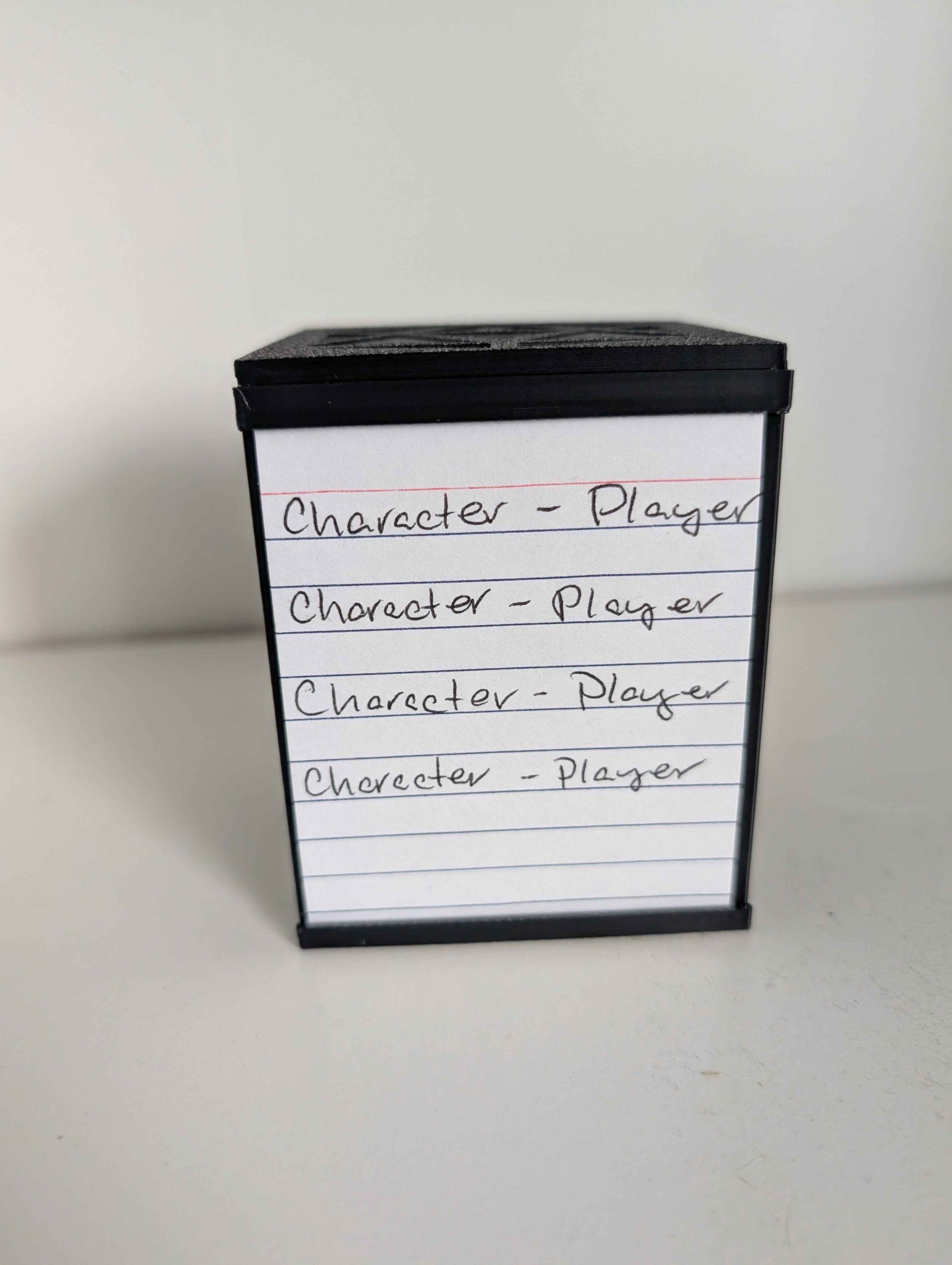 Oyuncu Adları için Masa Üstü Kart Kutusu - Boş - 6908806 - Görsel 3