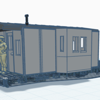 Steel Mow Caboose (HO ölçeği) - 6904602