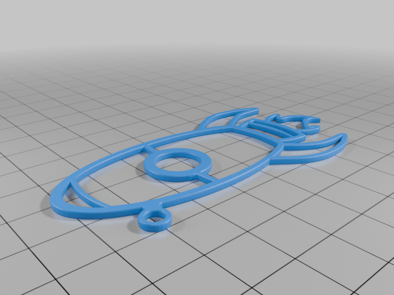 Galaksi Yolculuğuna Hazır Uzay Roketi Anahtarlığı - 6896818 - Görsel 2