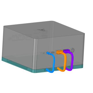 UM890 Pro Stand, ön panel için kablo organizatörü - 6902211