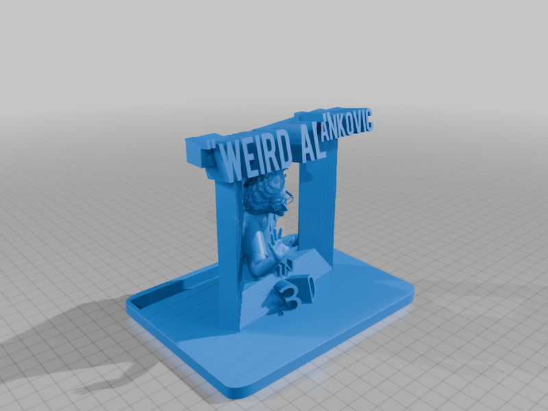 3D - 3D heykel - tuhaf al Yankovic - 6904545 - Görsel 4