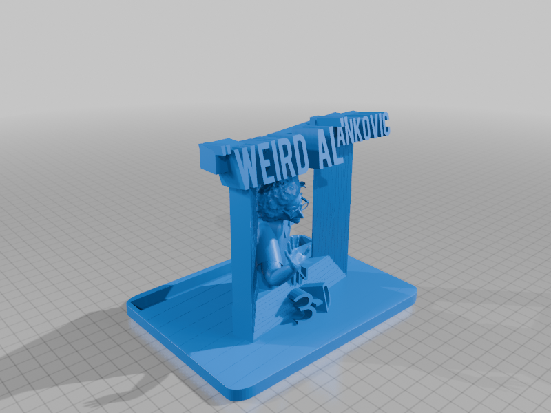 3D - 3D heykel - tuhaf al Yankovic - 6904545 - Görsel 5