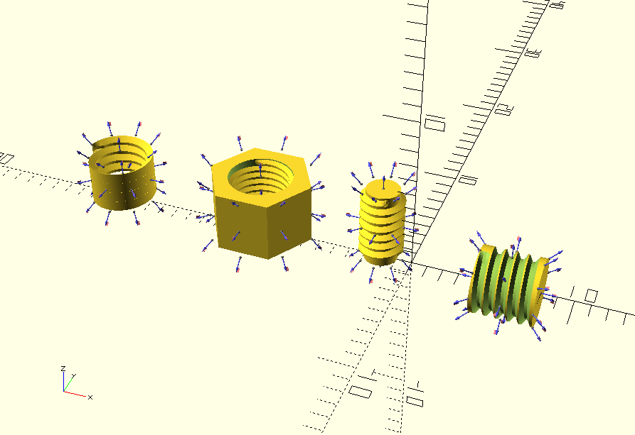 "Yenilikçi OpenScad Ekleme İplik Kütüphanesi - BOSL Uyumlu Tasarım Harikası (Model No: 6900018)"