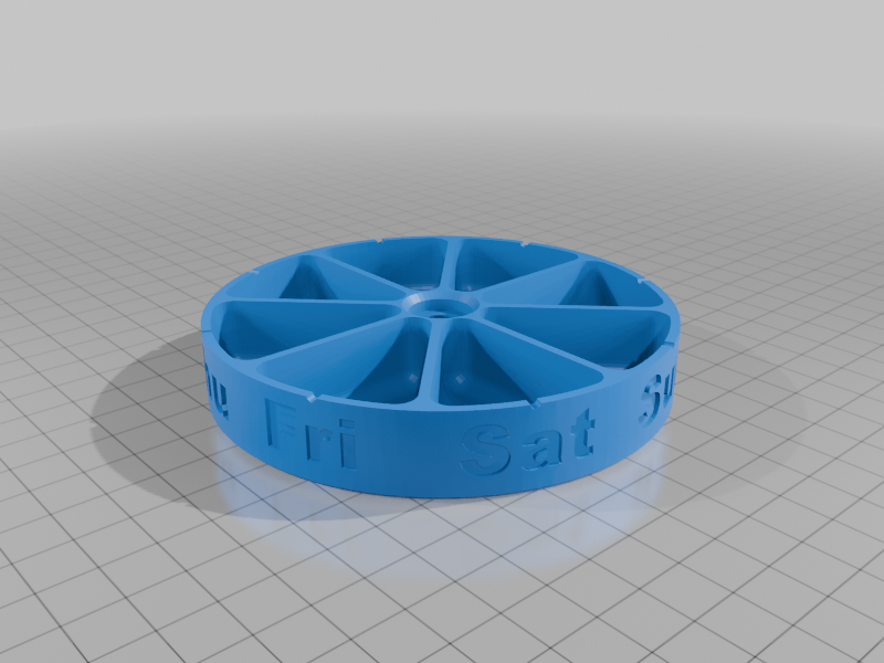 Yine 3D baskılı vida ile haftalık bir hap kutusu - 6902209 - Görsel 2