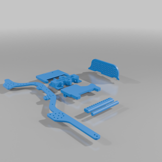 V2 SCX24 LCG Şasi - 6903509