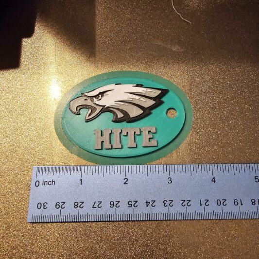 Philadelphia Eagles Keychain Özelleştirilebilir (tek ekstrüder çok renkli) - 6907949