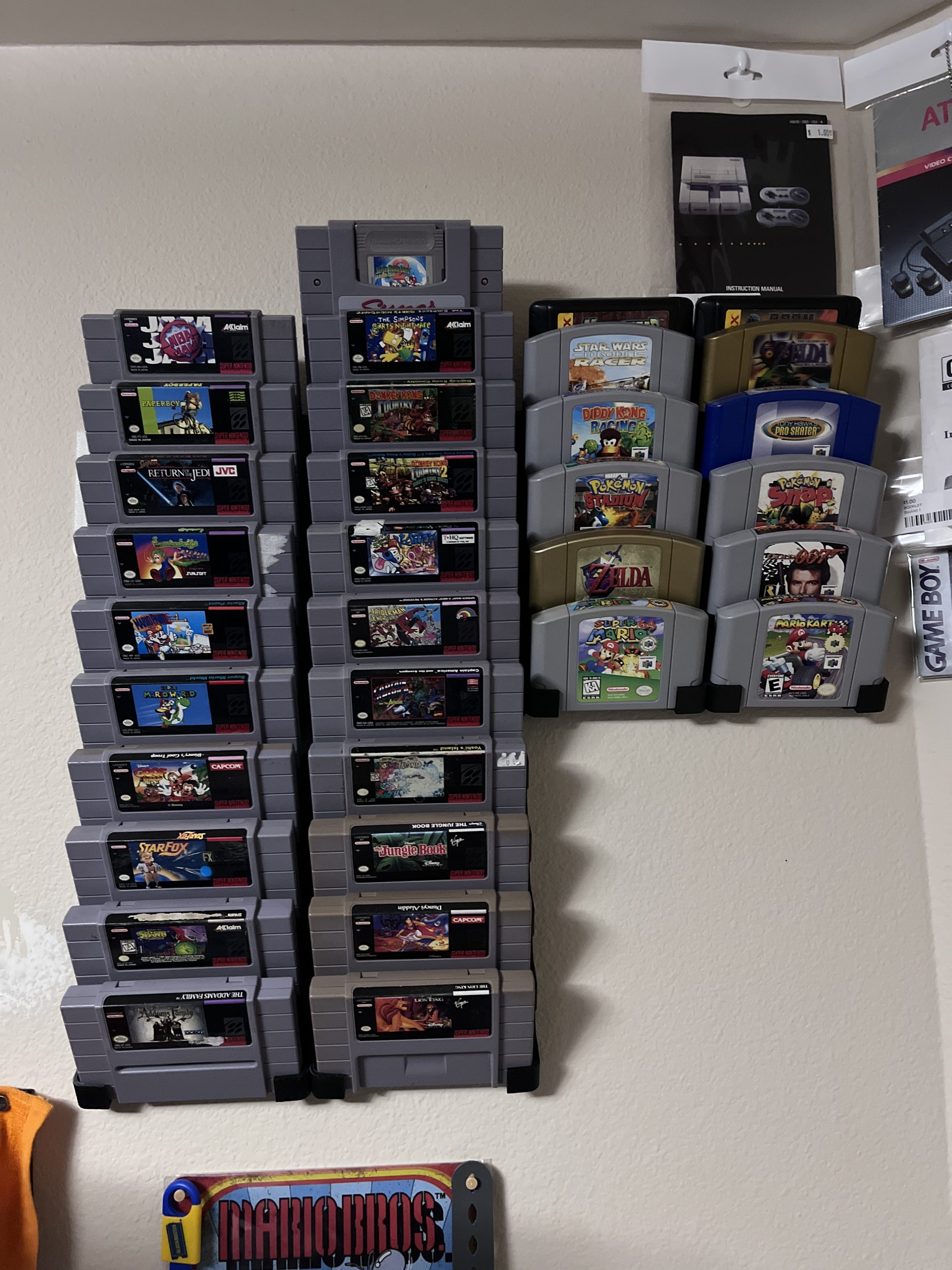 Nintendo Sega Kartuş Duvar Montajı W Askısı - 6903103