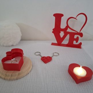 Mum Tutucu Kapısı Kalp şekilli LED -ŞEKİL -6909117